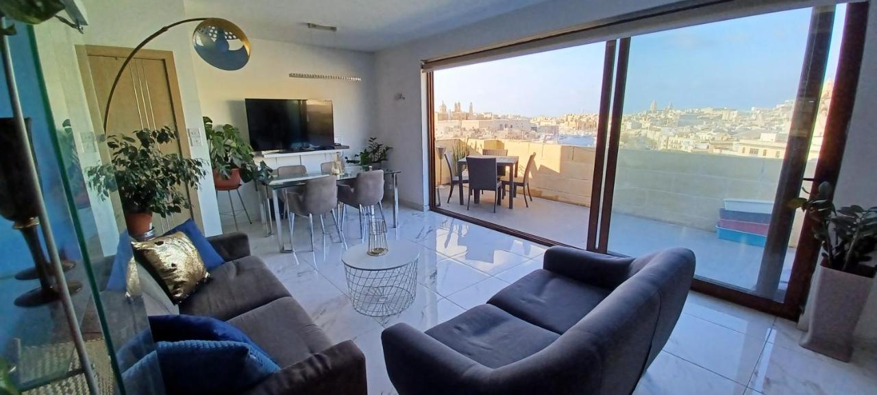 The View Penthouse Lägenhet Cospicua Exteriör bild